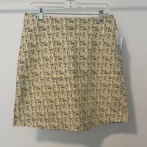 Margaret M Yellow and Black A Line Skirt